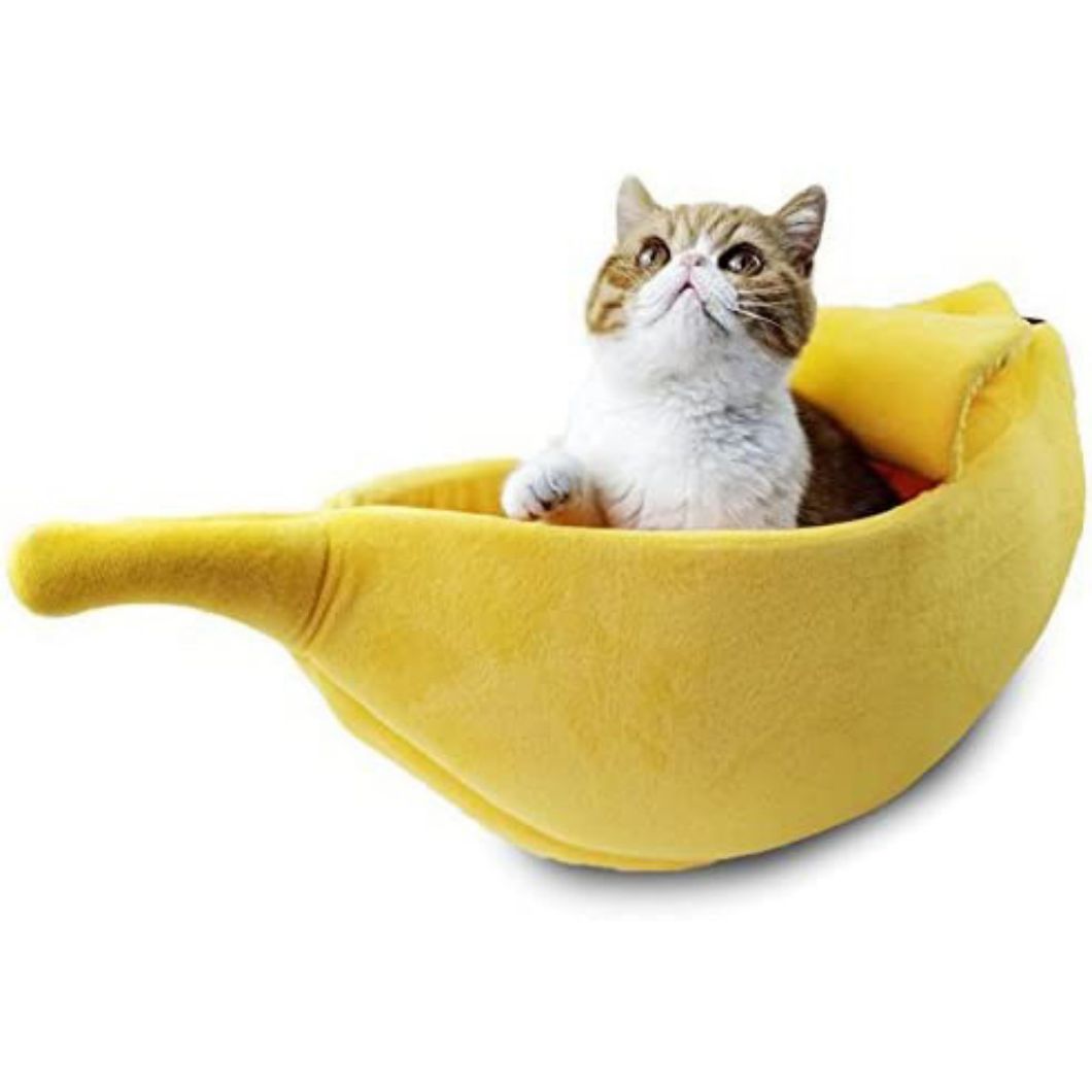 杭州厂家直销香蕉猫窝香蕉造型猫窝冬天保暖宠物窝香蕉宠物狗窝