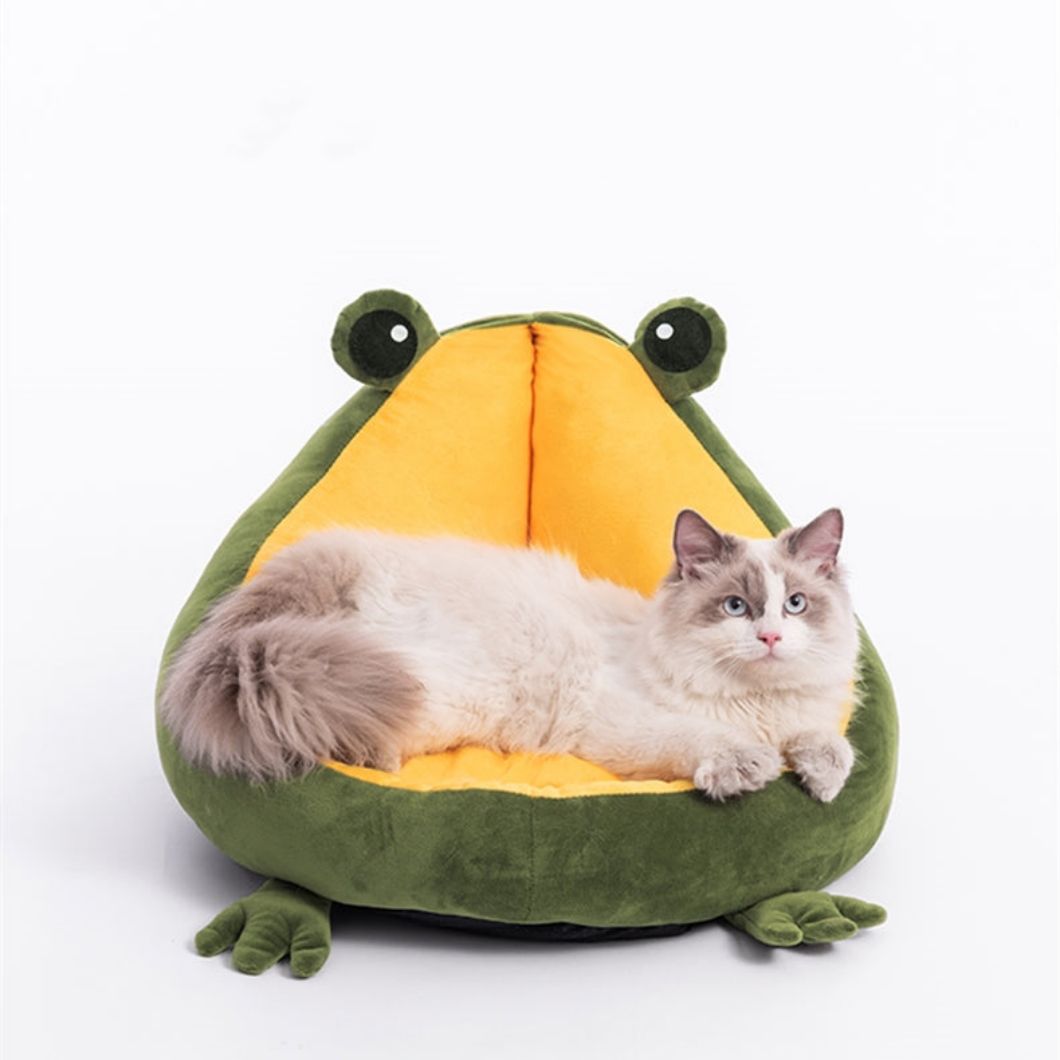 杭州冬季保暖可爱青蛙猫窝宠物沙发